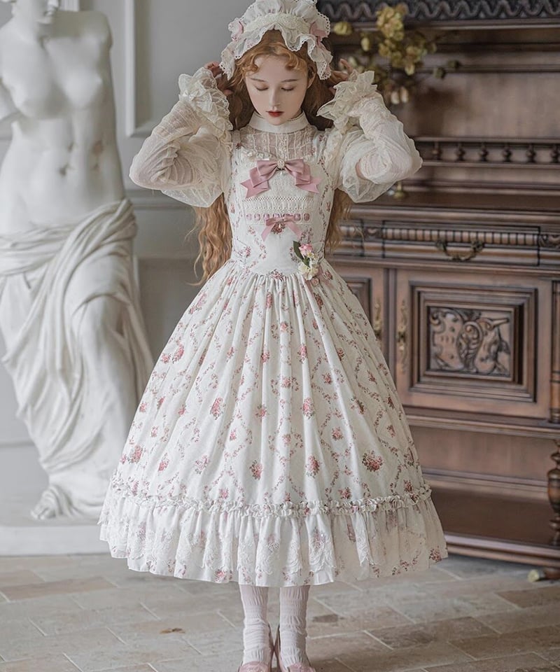 Miss Point 木香薔薇 2.0 花柄 ロング ロリィタドレス JSK [LO281]