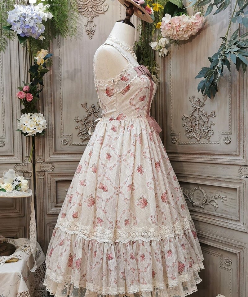 Miss Point 木香薔薇 1.0 レース/花柄 ロング ロリィタドレス JSK [LO2