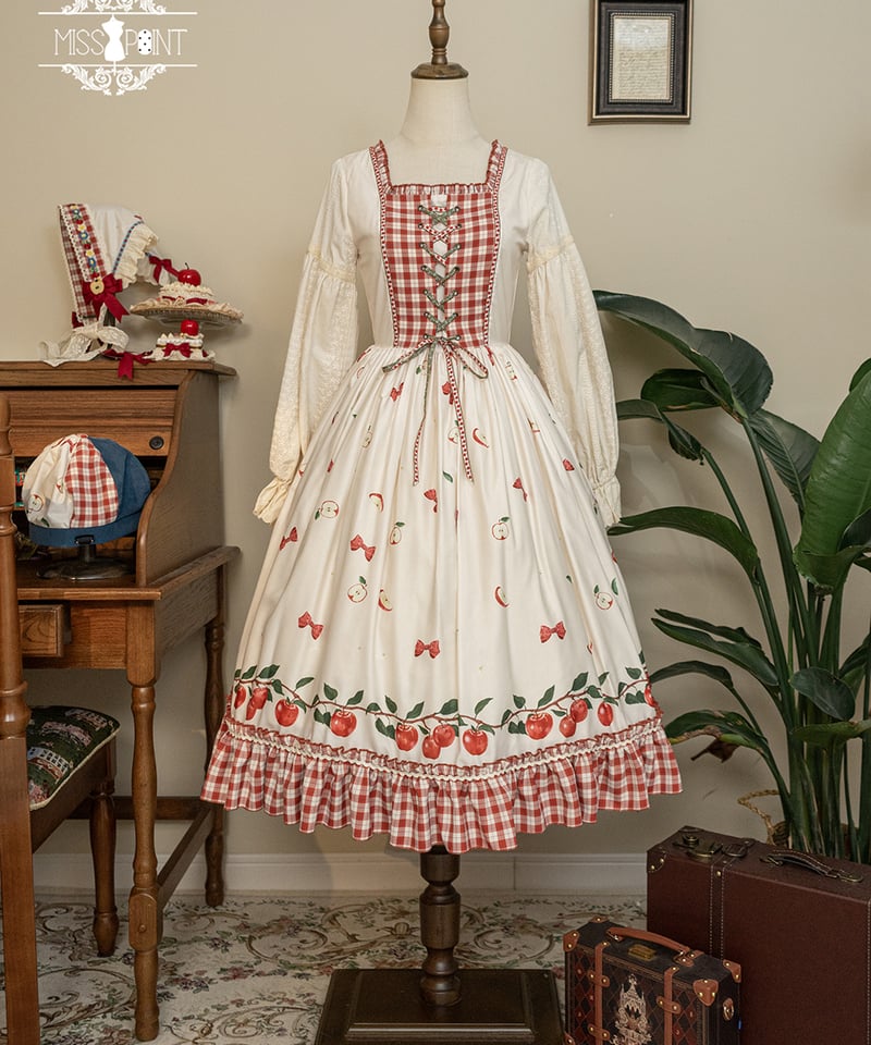 Miss Point りんご園 バイエルン風ロリィタドレス 長袖ワンピース