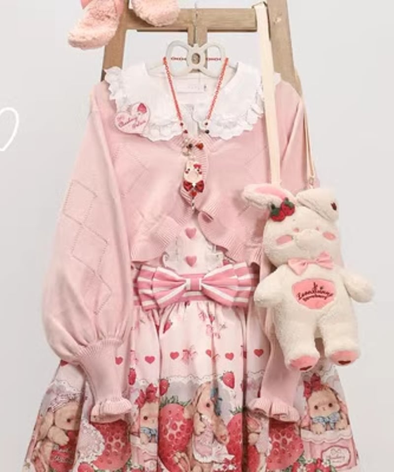 MIST スイートクッキー ロリィタ ショートカーディガン オーバーサイズ