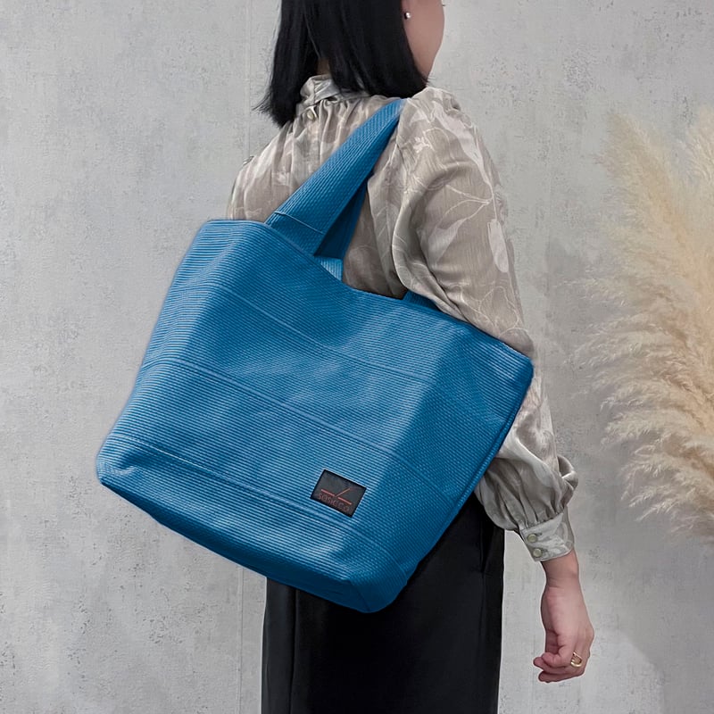 sasicco トート40 ターコイズ | 三河木綿 刺子織 | タネイ | 柔道着の