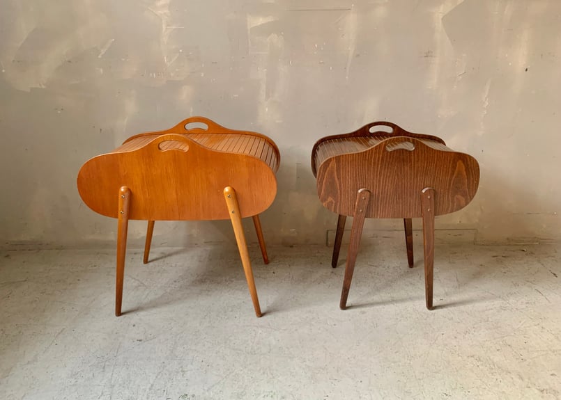 木製ロールアップソーイングボックス（蛇腹扉） S-2312-14