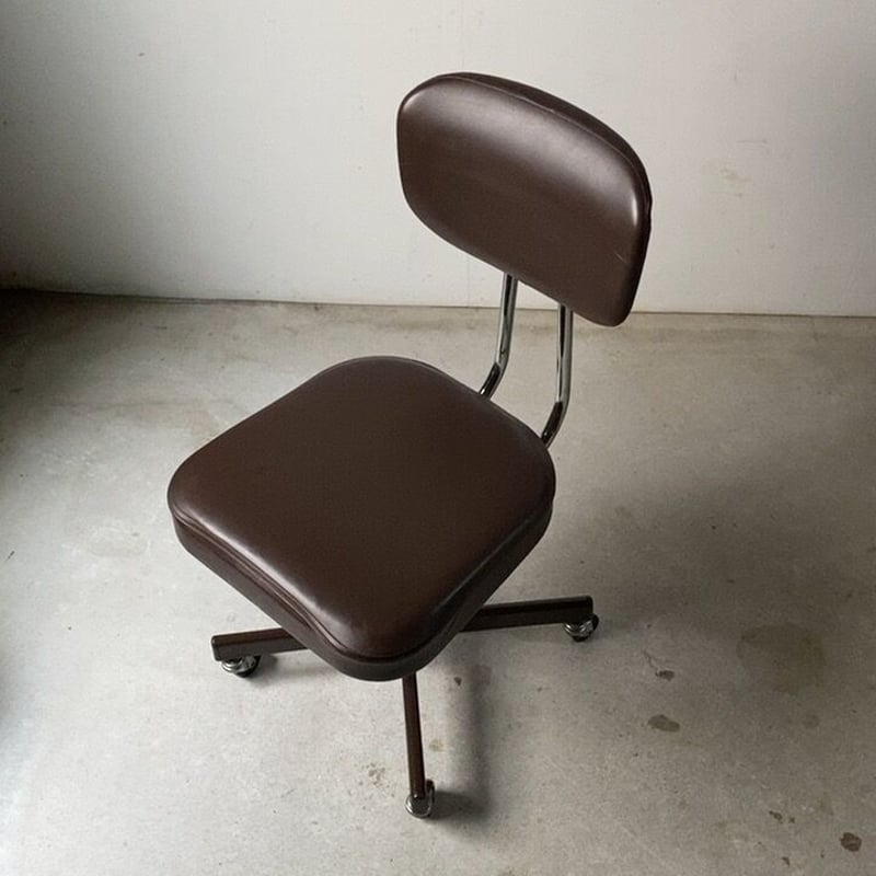 オールド チトセ 焦茶の事務椅子 ヴィンテージオフィスチェア