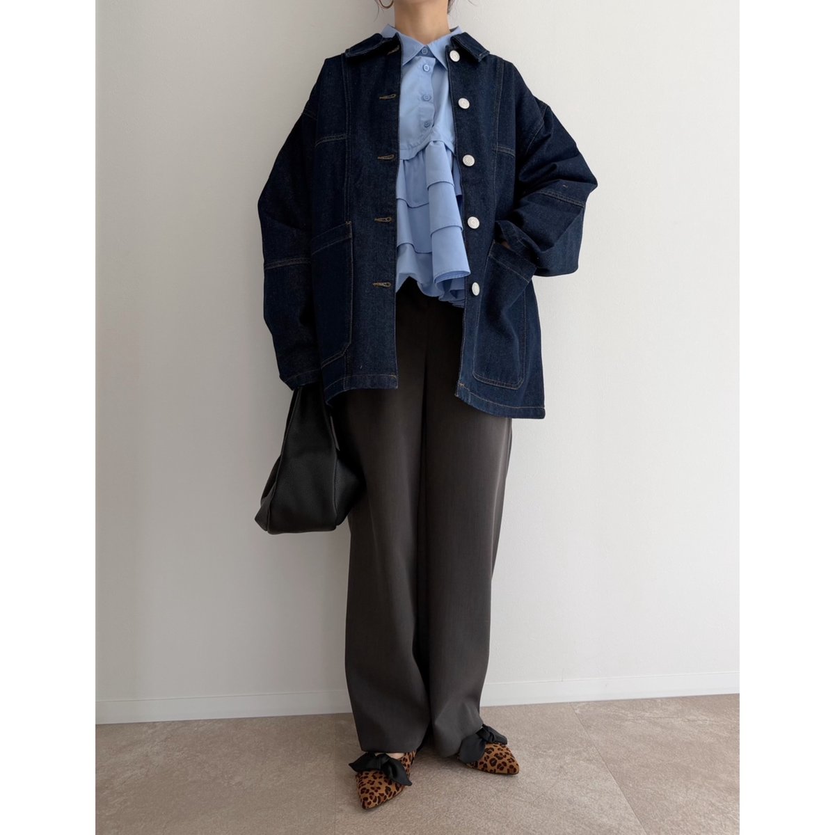 デニムカバーオール / indigo | AMIE