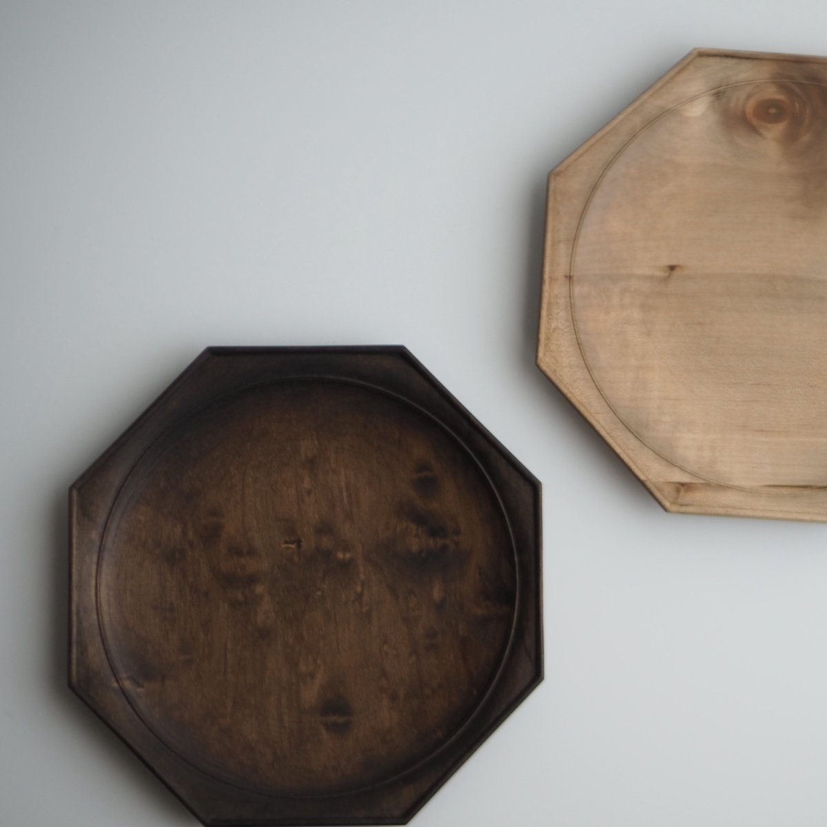 オクトゴナルプレート 山桜・鉄染 6寸 / 鈴木 潤吾 | cafe design shop