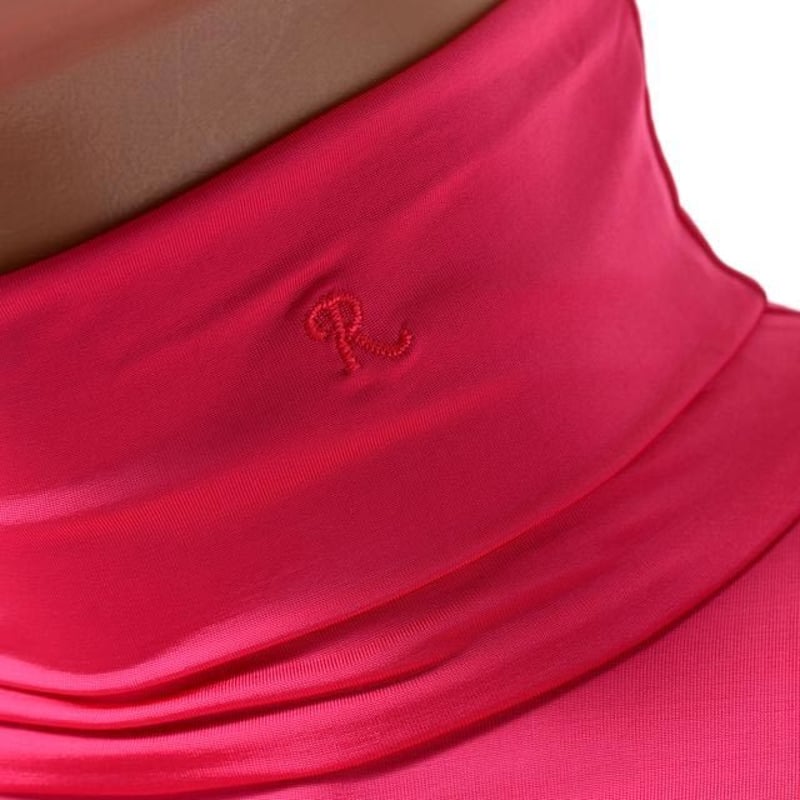 ラフシモンズ RAF SIMONS タートルネックロングTシャツ フューシャ