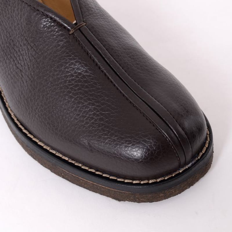 ルメール LEMAIRE PIPED SLIPPERS シューズ 牛革 ダークチョコレート |