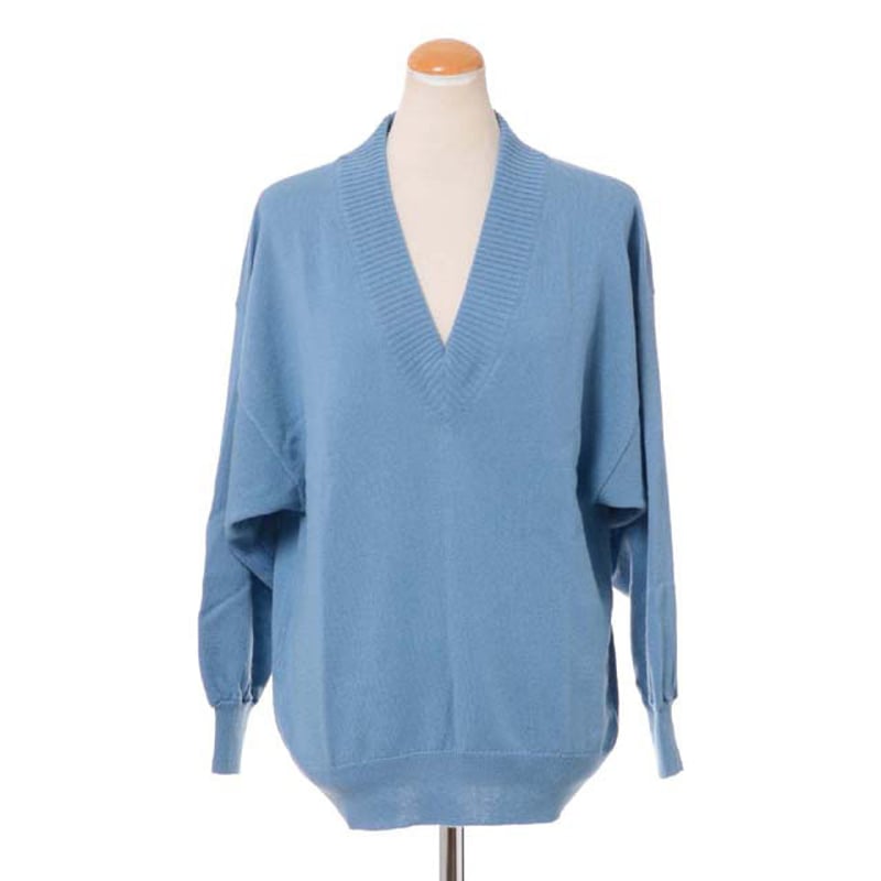 プリングル PRINGLE OF SCOTLAND Vネックセーター カシミア スモーク