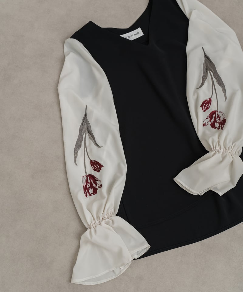 花を着るセットアップ〈ブラウス〉【チューリップ】 | iCONOLOGY