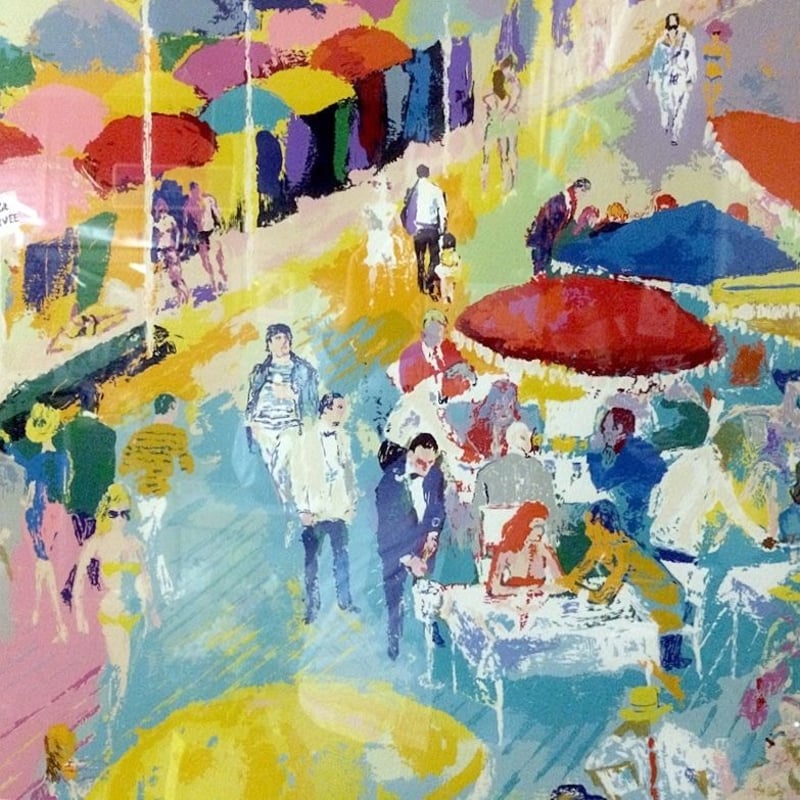 リロイ・ニーマンLeRoy Neiman / ドゥービルの海岸 シルクスクリーン