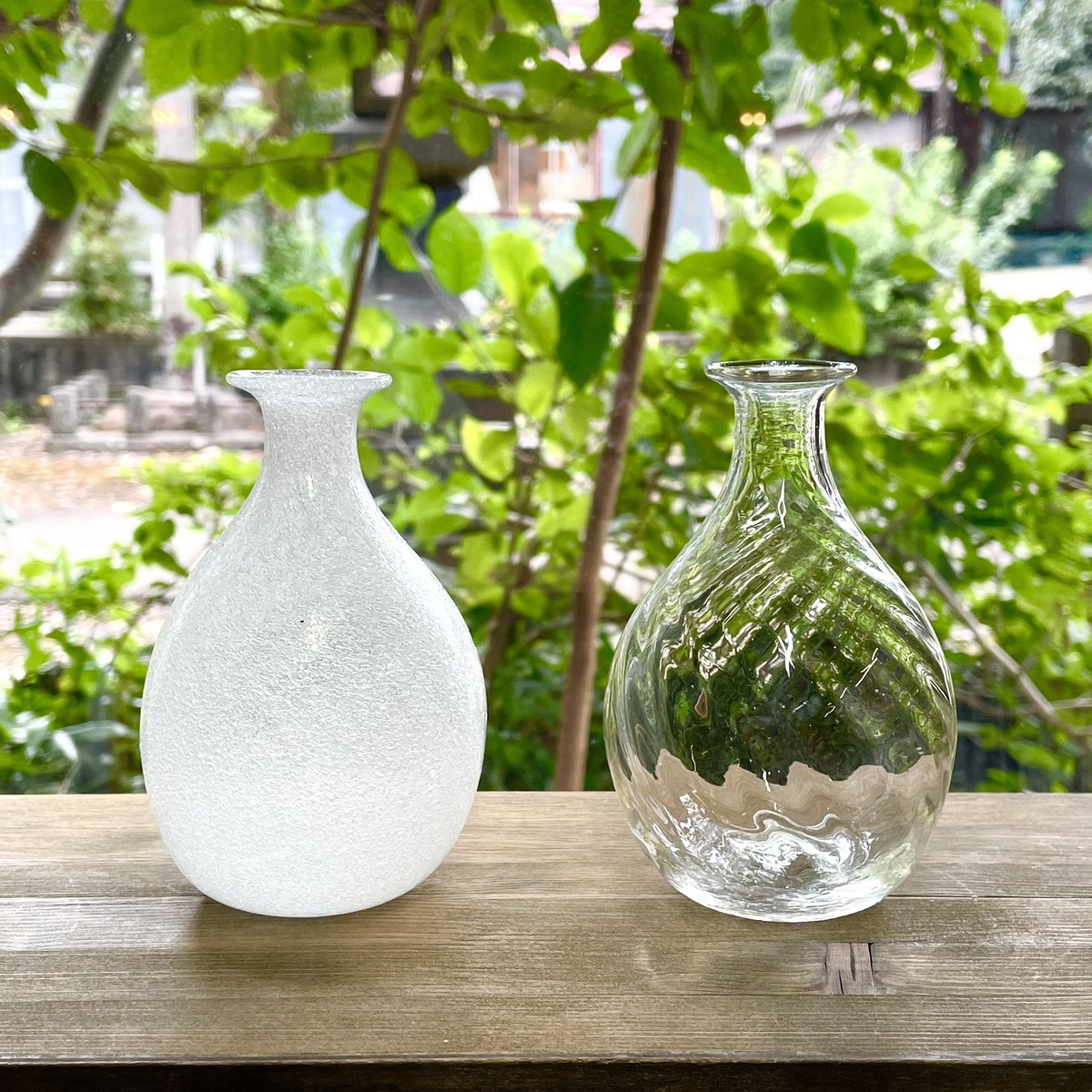 倉敷ガラス 小谷栄次 徳利（クリア／泡） | Linné