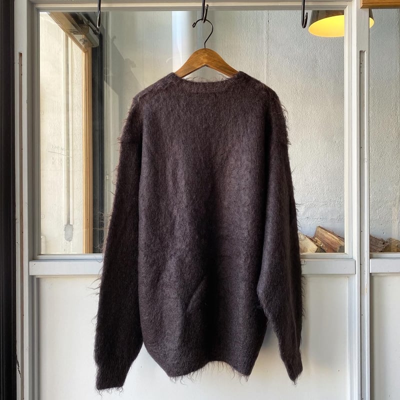 AURALEE BRUSHED SUPER KID MOHAIR KNIT P/O | L