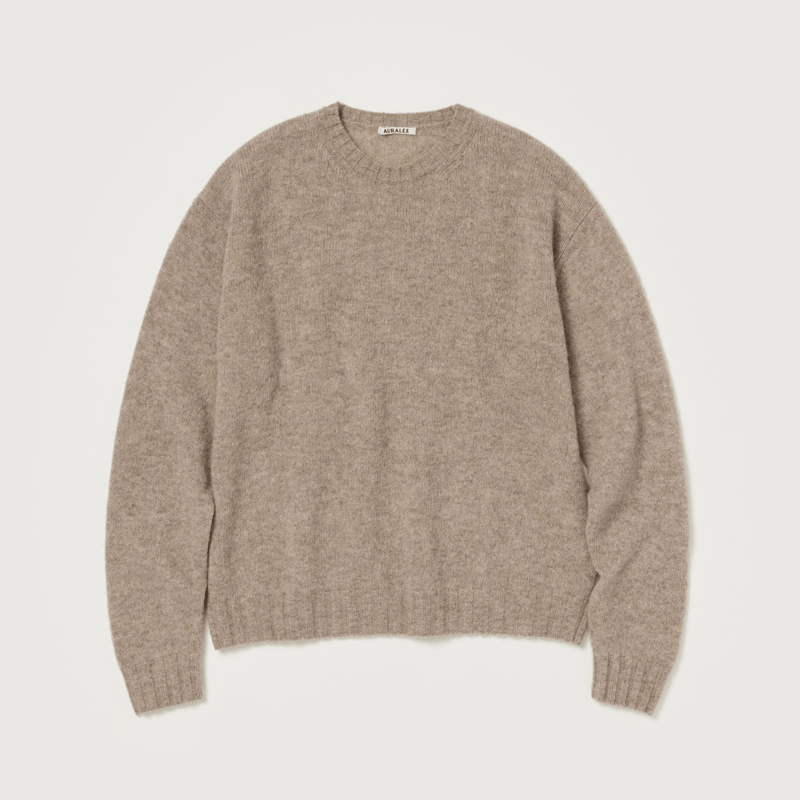 AURALEE SHETLAND WOOL CASHMERE KNIT P/O | Less