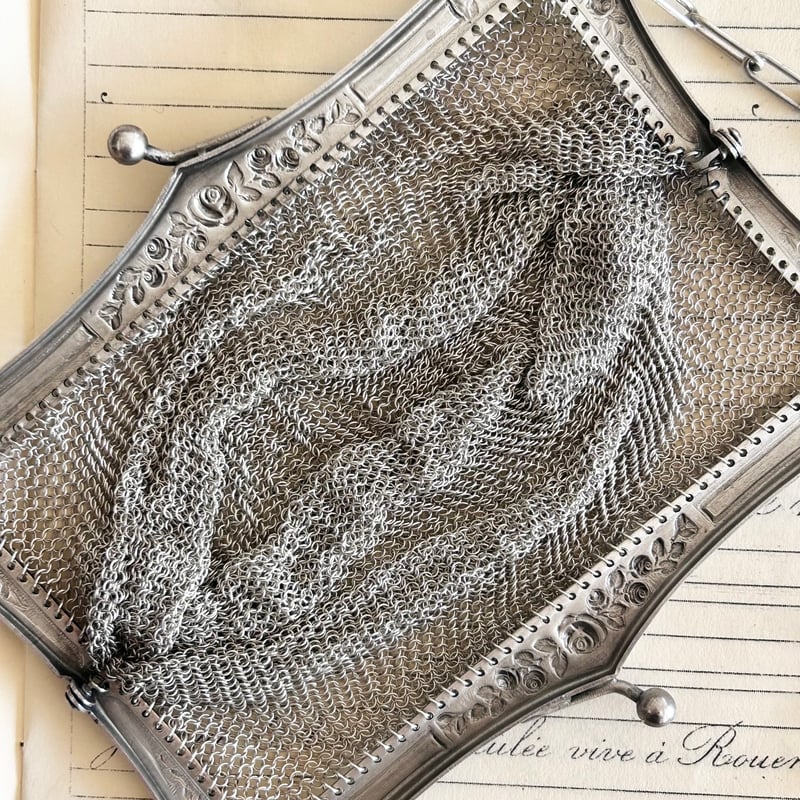 シルバーメッシュのチェーンバック | mememeBROCANTE