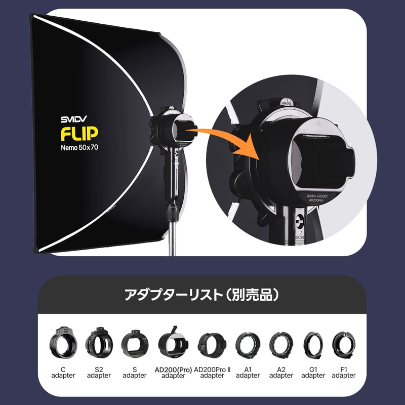 SMDV] Flip Nemo 25x60 フリップ ネモ (25x60cm) -小型ストロ