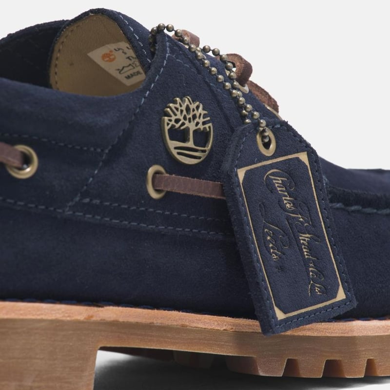 Timberland Authentic 3 Eye Classic Blue Suede |