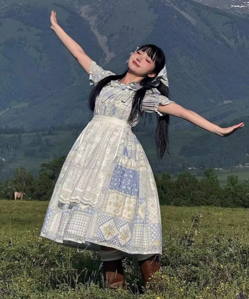 パッチワークガーデン」半袖ワンピース 【7/16まで】送料無料！ | GIRLISM