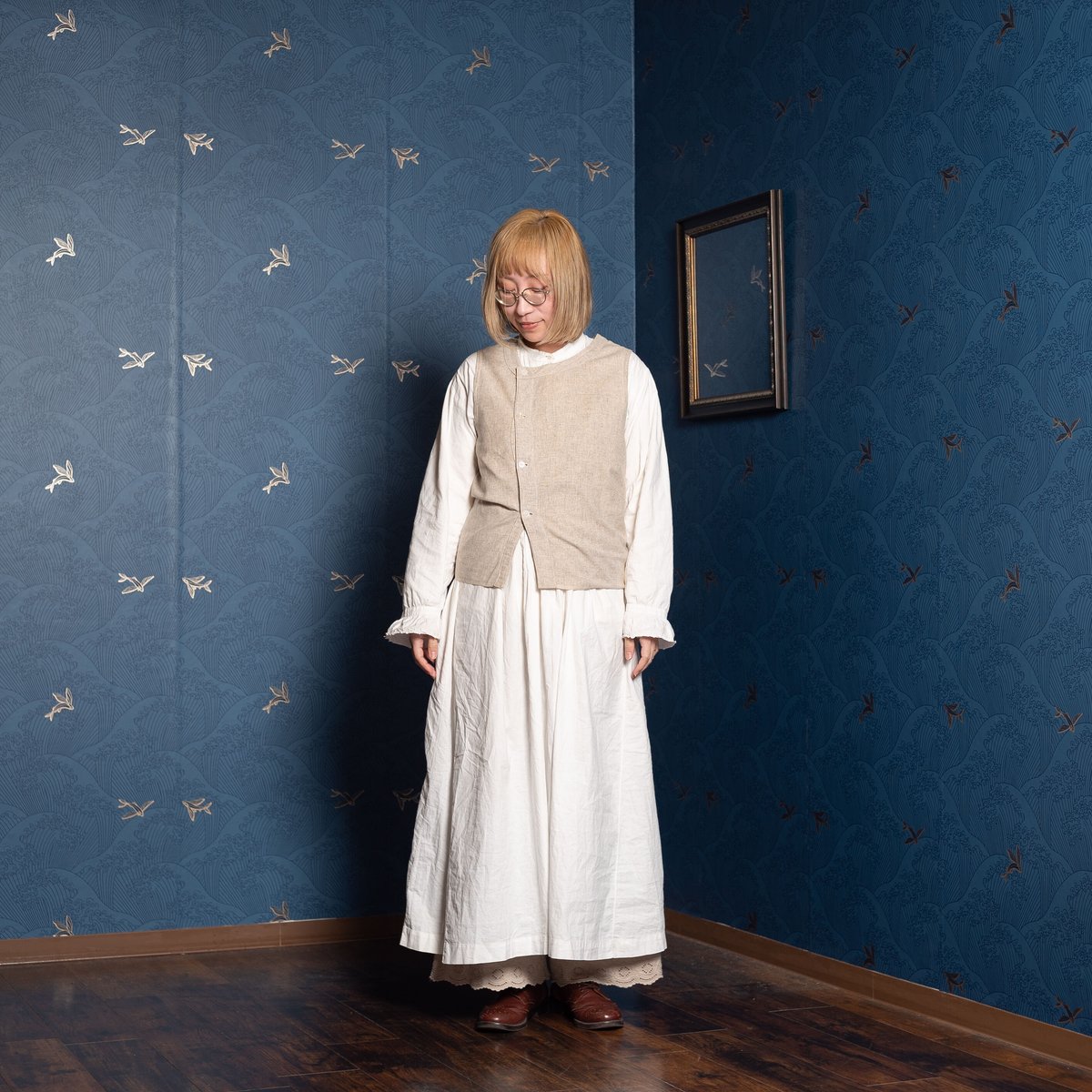 30-40s France Vintage Farmers Gillet Dead Stock