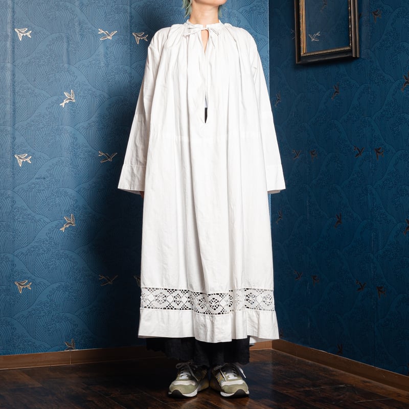 30s France Antique Cotton Church Smock 2 | Ugl
