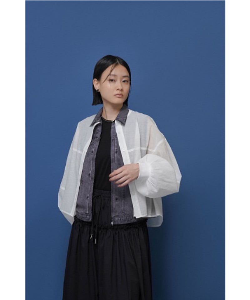 ソフトオーガンリブショートシャツ 601457 / CYAN tokyo | CALENDRI