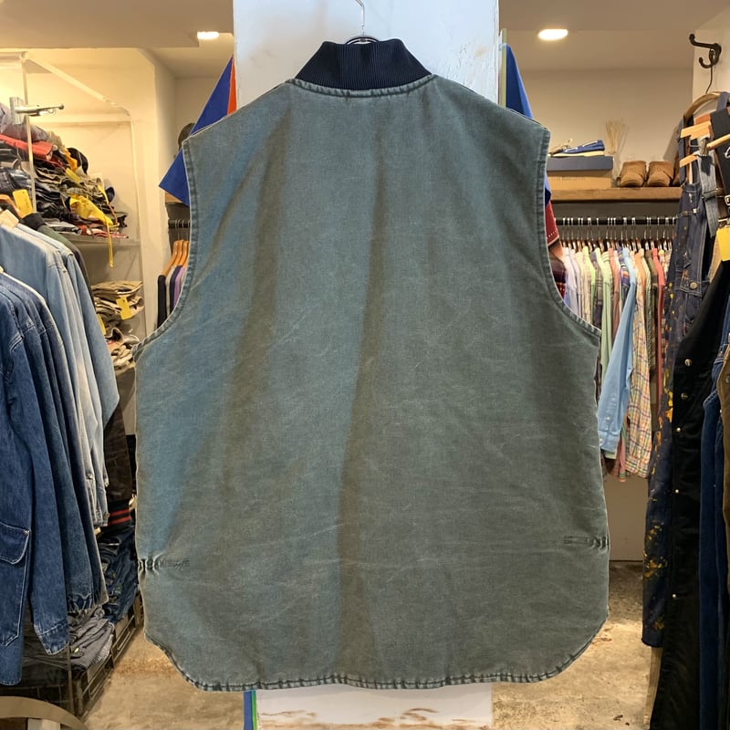 Carhartt ダック地 ベスト USA製 モスグリーン カーハート (S2434) | DUFF