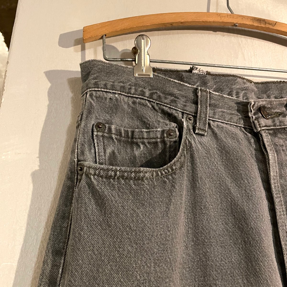 90s Levi's 501 先染め ブラックデニムパンツ 32×33 USA製 1990年