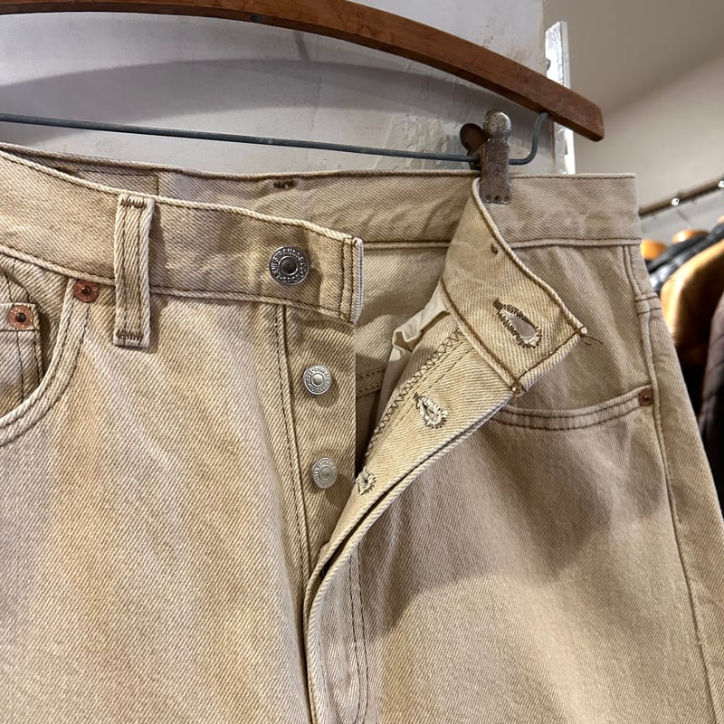 90s Levi's 501 0612 リーバイス 先染めカラーデニムパンツ ベージュ