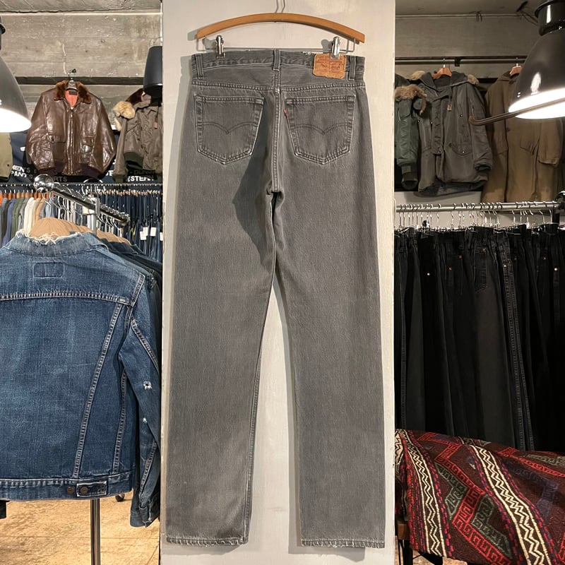 90s Levi's 501 先染め ブラックデニムパンツ 32×33 USA製 1990年