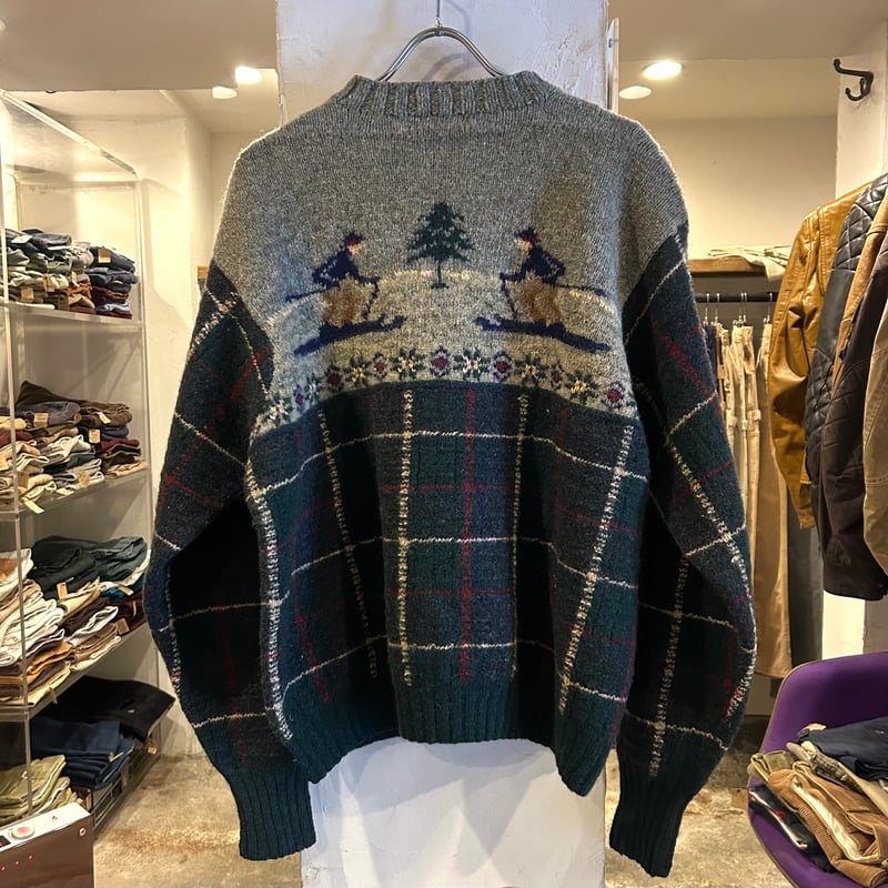 Polo by Ralph Lauren ウールセーター ラルフローレン スキー柄 HAND