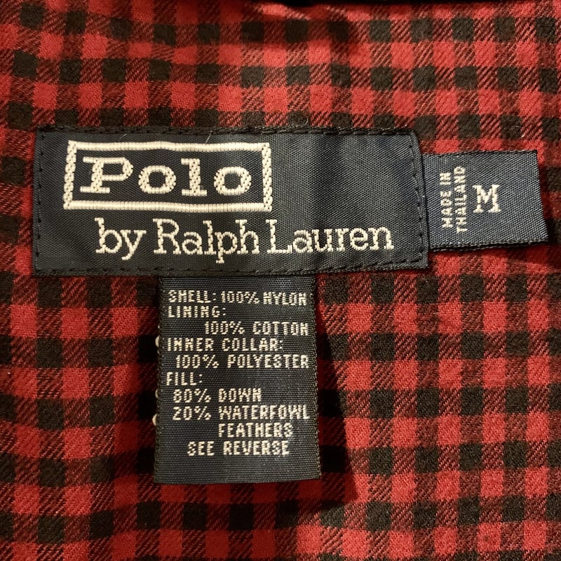 POLO by Ralph Lauren ダウンベスト ラルフローレン チェック柄 (S191
