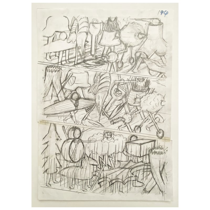 横山裕一『PLAZA』下描き Yuichi Yokoyama | 888books