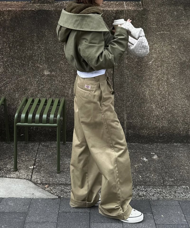 ok.soon×dickies wide chino pants | ok.soon