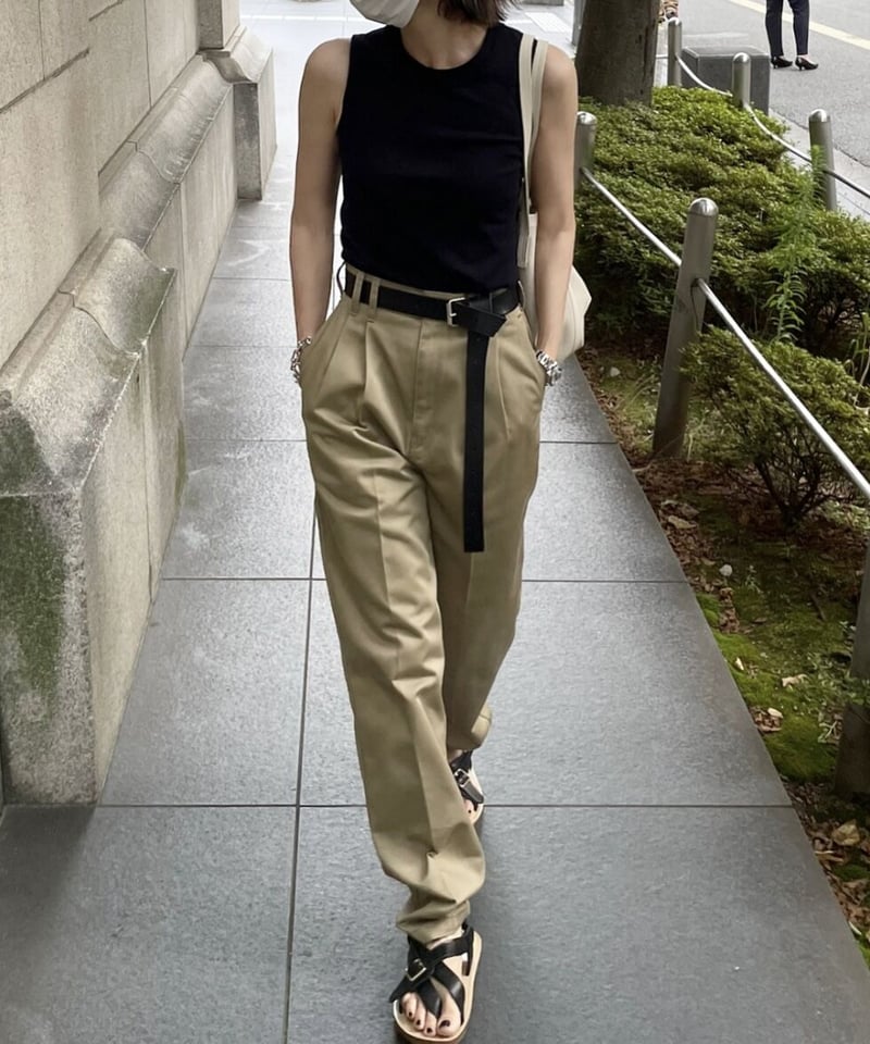 ok.soon×dickies 2tuck tapered chino pants | ok