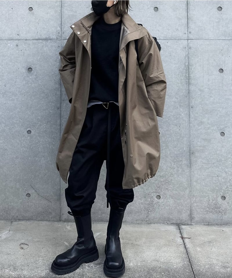 ok.soon×dickies 2tuck tapered chino pants (blac