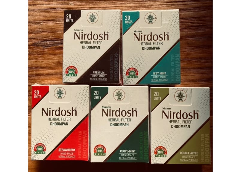 お試し用1箱】Nirdosh Herbal Filter Dhoompan 【オリジナル・ク