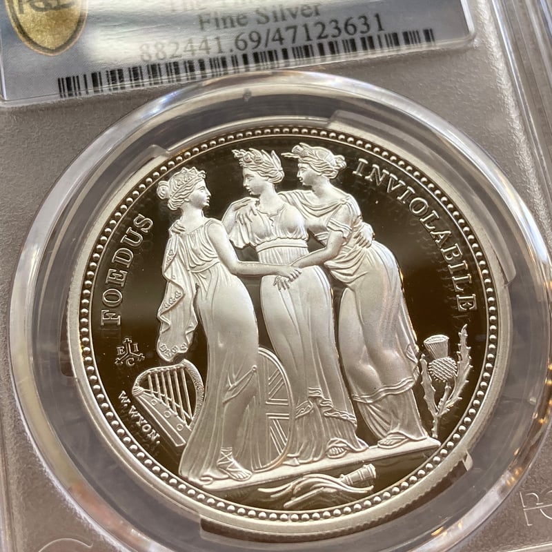 PCGS PR69DCAM】セントヘレナ版 スリーグレイセス 2021年 1オンス銀貨