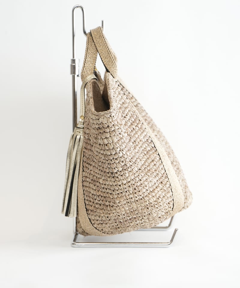 VIOLAd'ORO】SANDRO ラフィア テープハンドルトート_240318009729