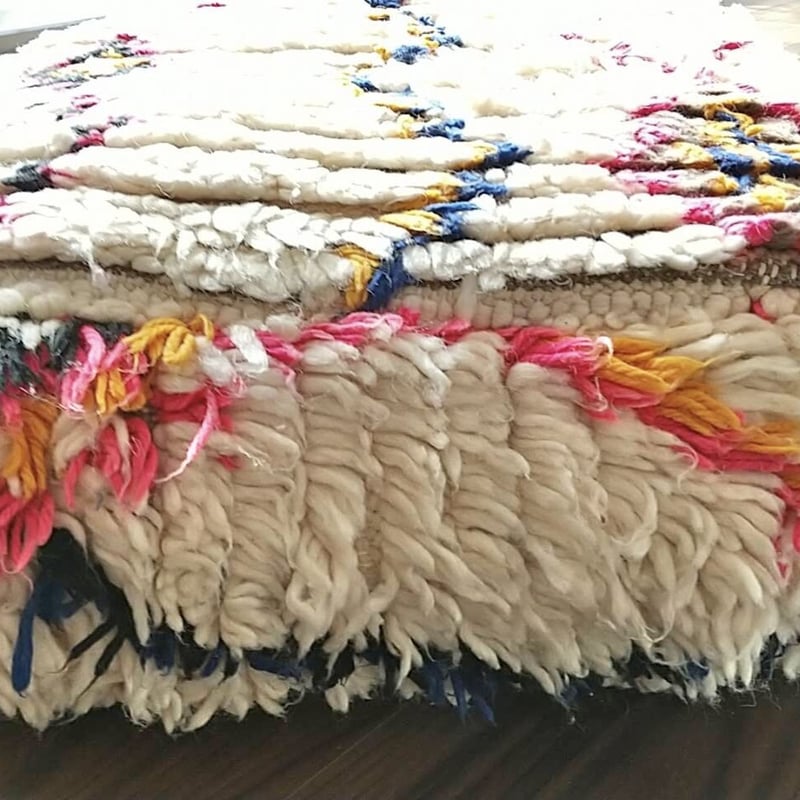 ☆未使用 モロッコ プフ pouf アジラル オットマン クッションラグ