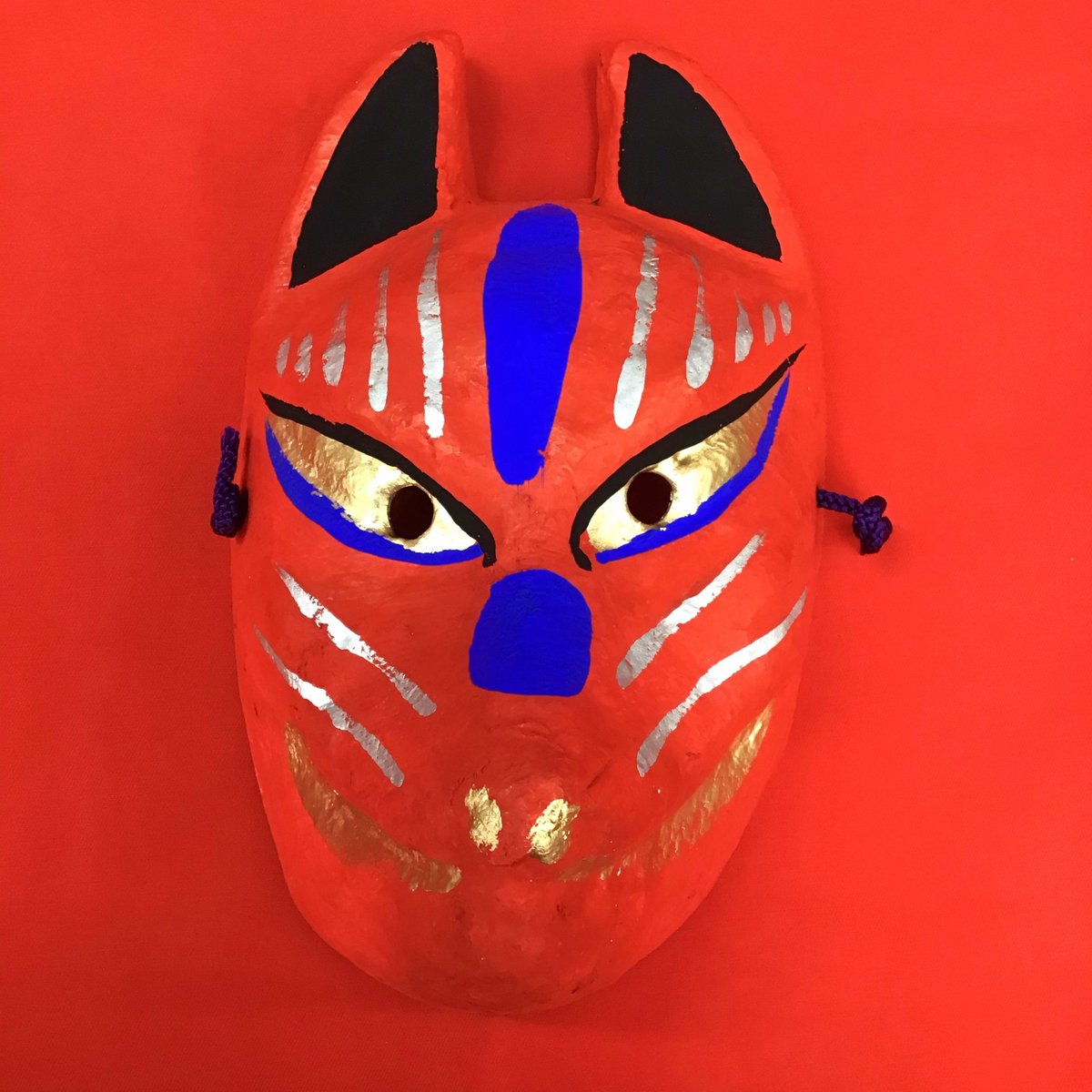 お面「狐」赤色 | (株)高畠商店