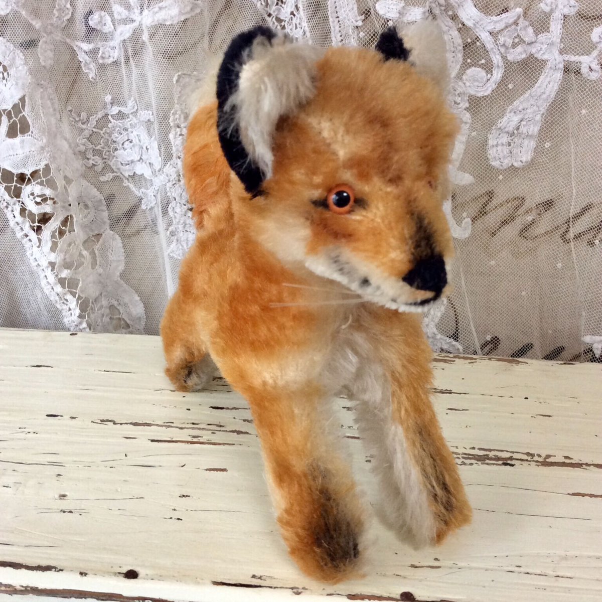 アンティーク シュタイフ社 きつねのXorry All IDs アンティーク