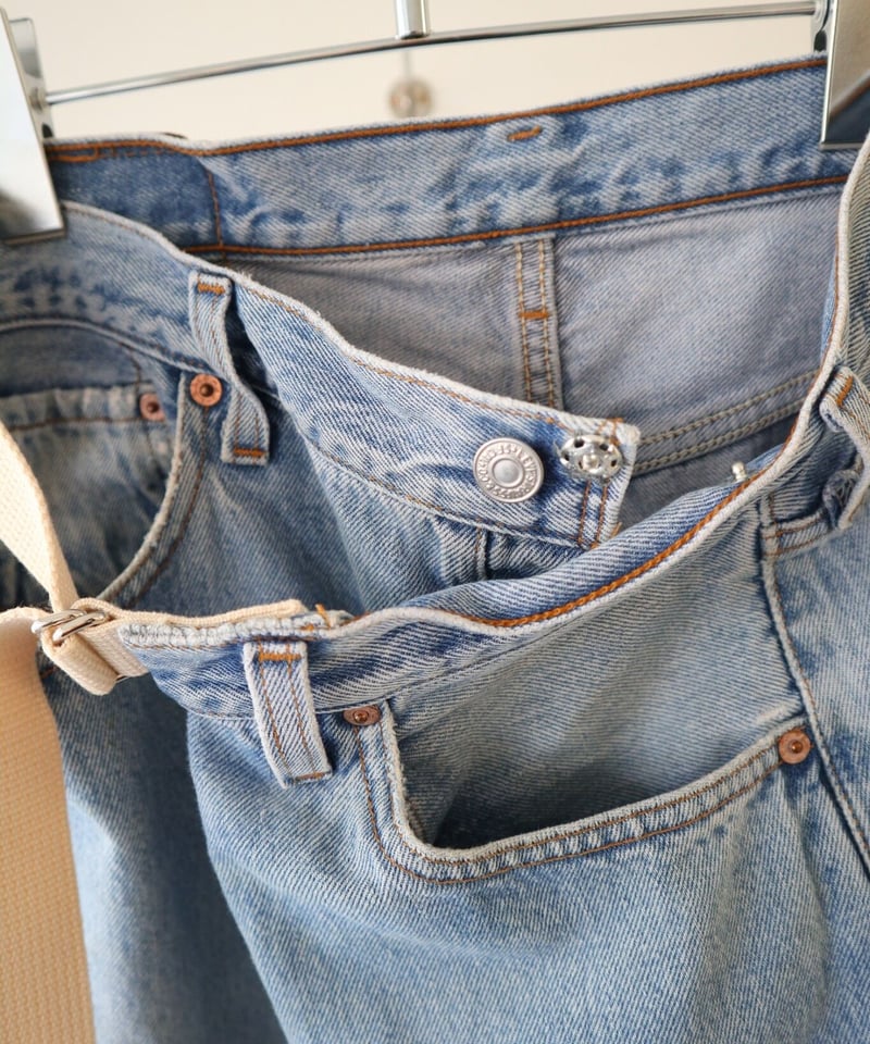 remake】Levi's 501 west wrap remake denim pants
