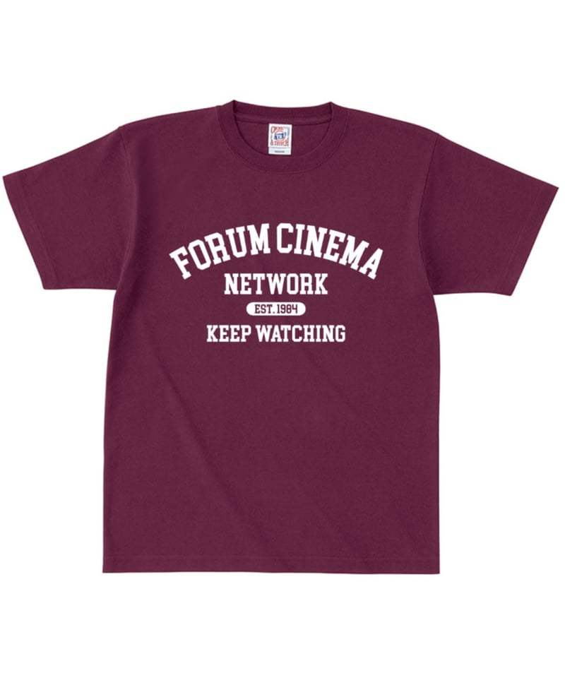 カレッジTシャツ／バーガンディ | FORUM STORE