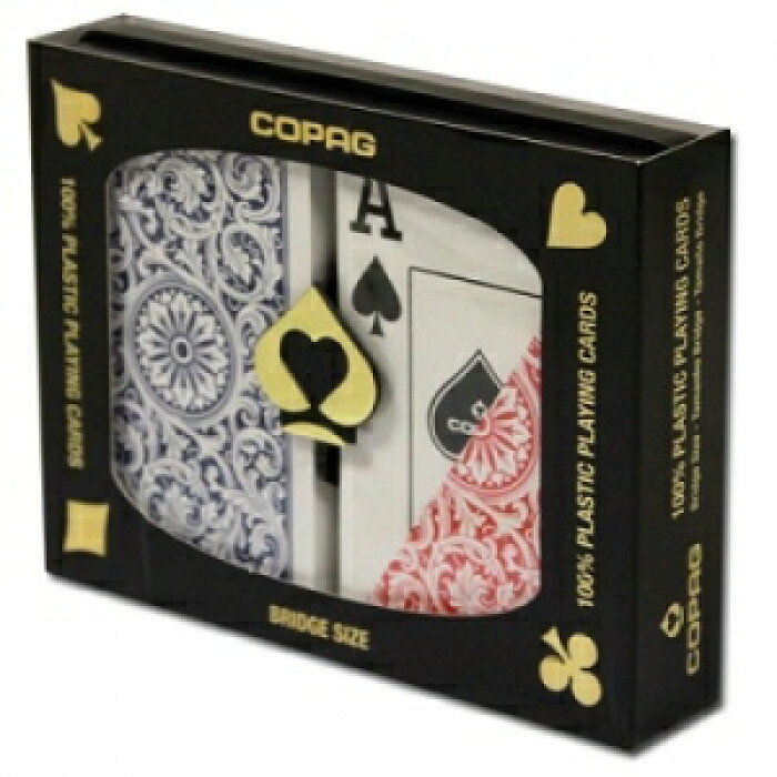 COPAG社 2色ジャンボインデックス トランプセット(赤・青) | りば工房