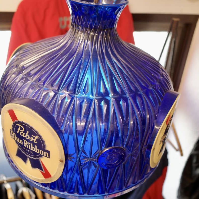 ビンテージ Pabst Blue Ribbon パブストブルーリボン シェードランプ