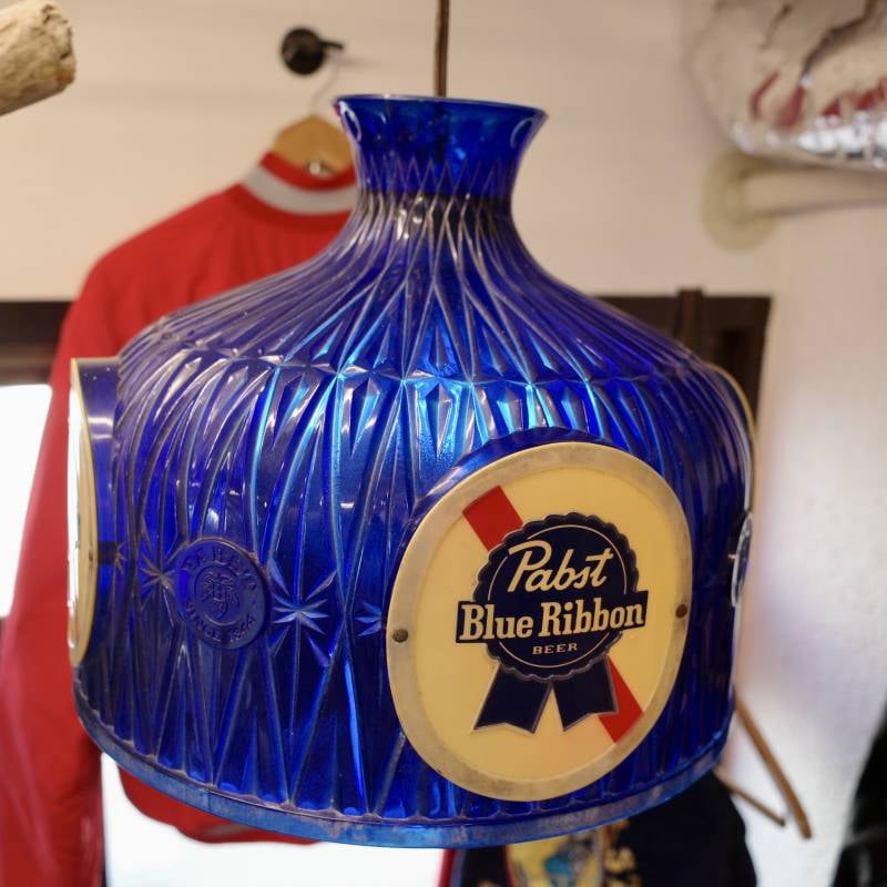 ビンテージ Pabst Blue Ribbon パブストブルーリボン シェードランプ