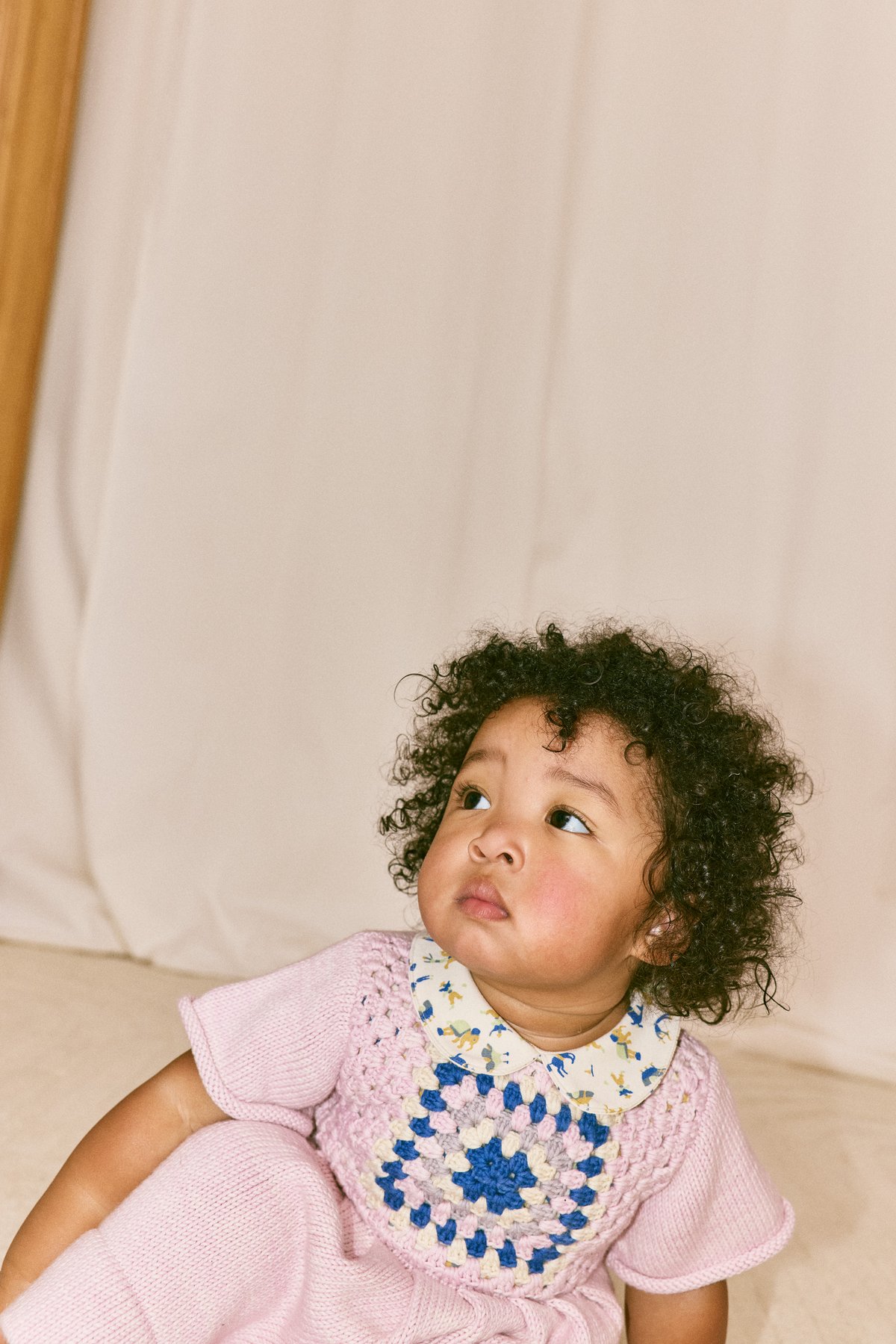 Misha&Puff / Baby Petit Collar Onesie - Marzipa