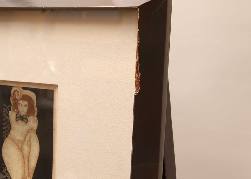 真作】昭和レトロ/山下清澄/銅版画/エッチング/裸婦/18番目