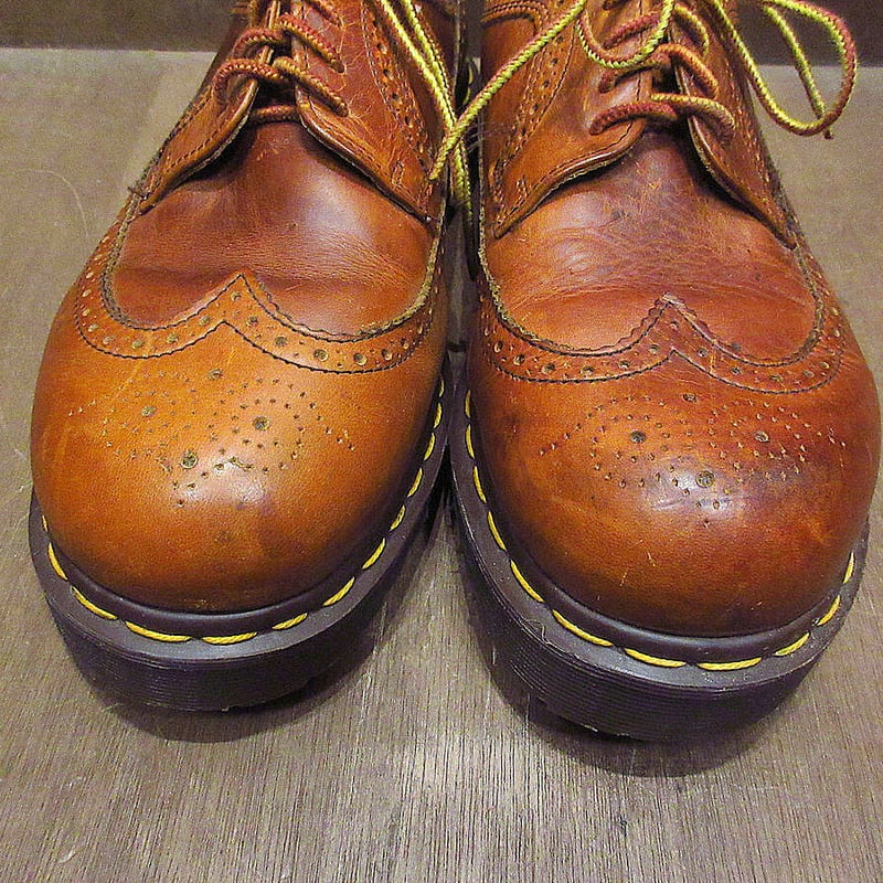 MADE IN ENGLAND Dr.Martens 3989ウイングチップ5ホールシューズ茶