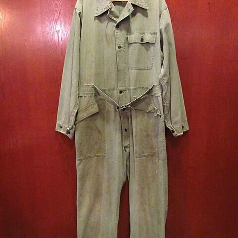 ビンテージ40's○U.S.ARMY M-43 13星HBTオールインワン42R○201028