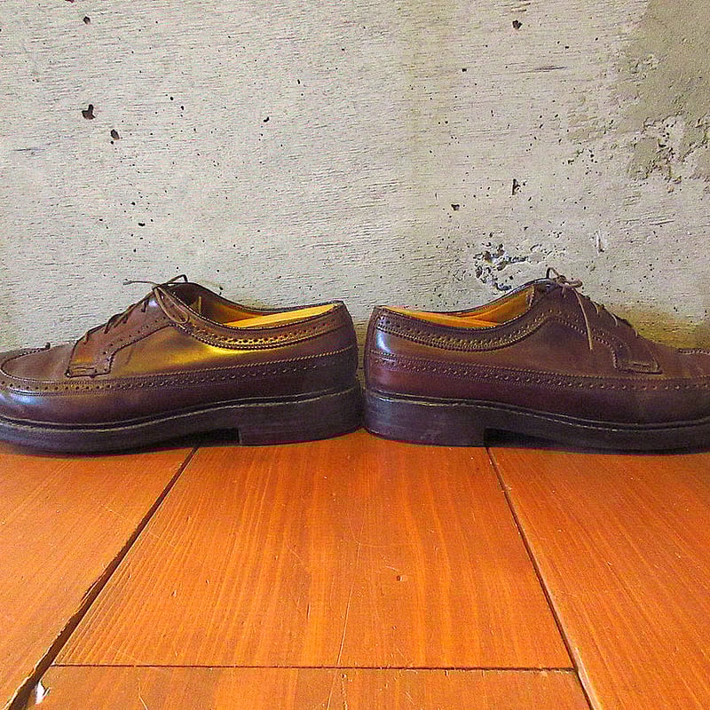 ビンテージ70's○FLORSHEIM IMPERIALコードバンウイングチップシューズ